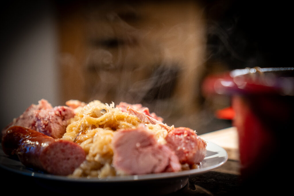 Choucroute avec chou cuisiné