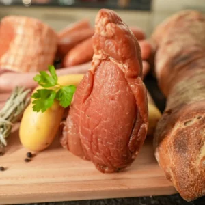 Palette salée supérieure avec os