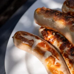 Saucisse blanche fromage à griller